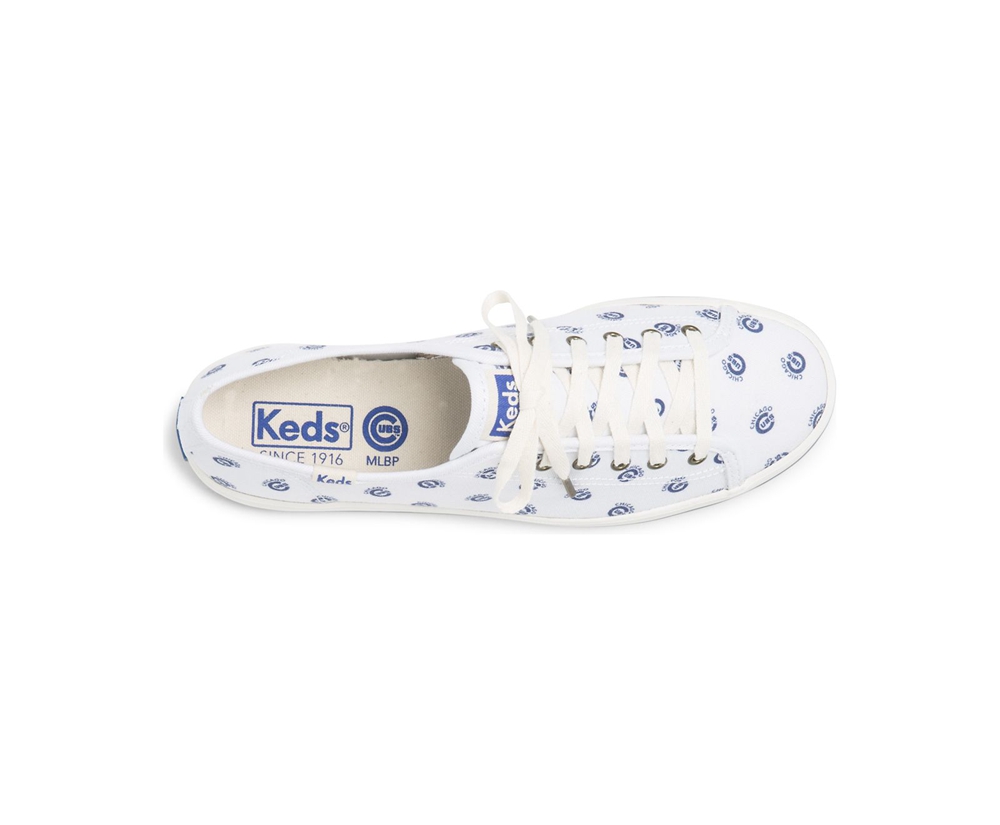 Zapatillas Keds Mujer Blancas/Azules - Kickstart Mlb® - 960-HPYTZR